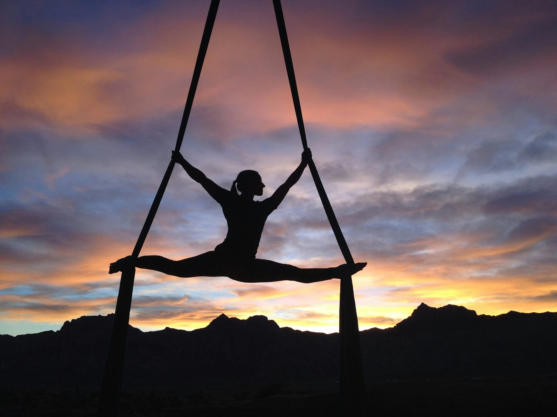Frau, Die Yoga Macht